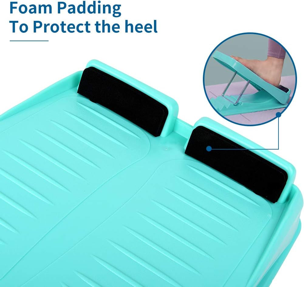 Slant Board, Calf Stretcher Ankle and Foot Incline Board for Stretching Tight Calves or Plantar Fasciitis Adjustable 4 Level (330 Lb Capacity), Strength Training Equipment Leg Machines